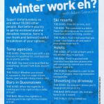 June 2010 - Looking For Winter Work, Eh?